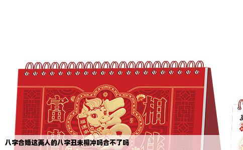 八字合婚这两人的八字丑未相冲吗合不了吗