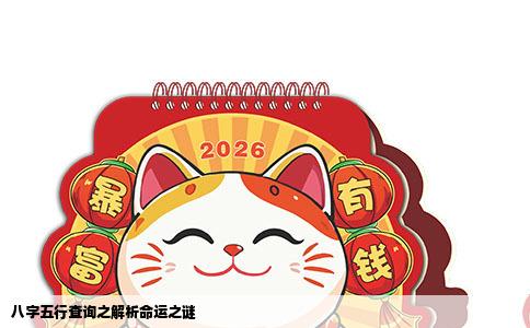 八字五行查询之解析命运之谜