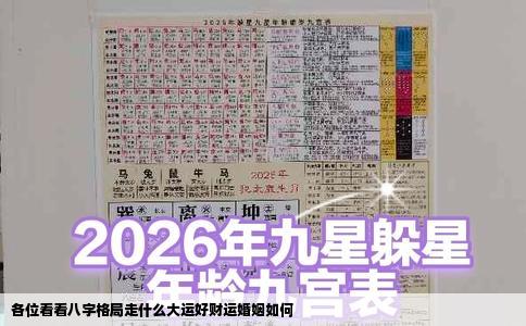 各位看看八字格局走什么大运好财运婚姻如何