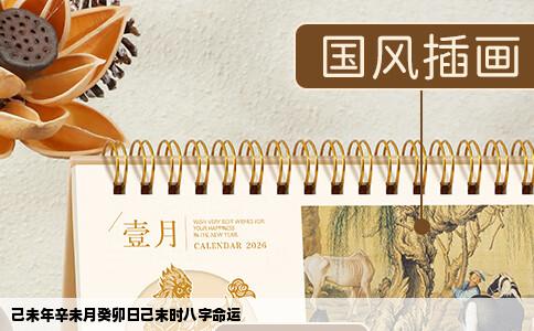 己未年辛未月癸卯日己末时八字命运