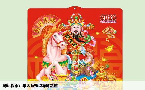 命运探索：求大师指点算命之道