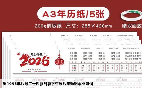 男1995年八月二十四卵时算下生辰八字婚姻事业如何