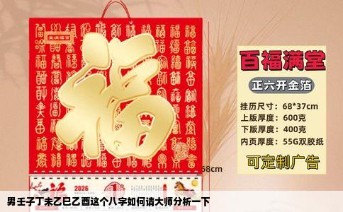 男壬子丁未乙巳乙酉这个八字如何请大师分析一下