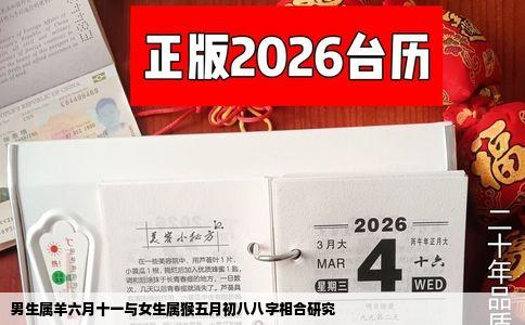 男生属羊六月十一与女生属猴五月初八八字相合研究