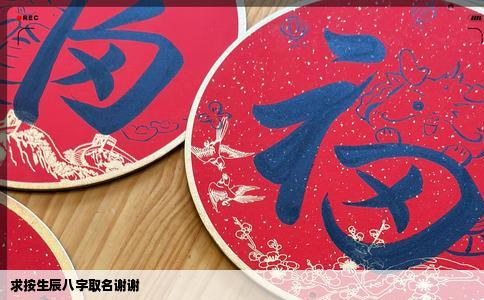 求按生辰八字取名谢谢