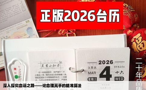 深入探究命运之路——论命理高手的精准算法