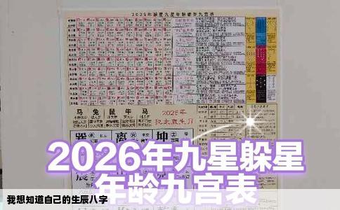 我想知道自己的生辰八字