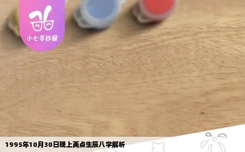 1995年10月30日晚上两点生辰八字解析