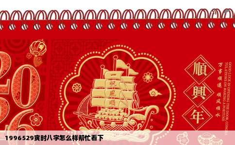 1996529寅时八字怎么样帮忙看下