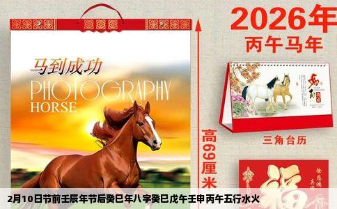 2月10日节前壬辰年节后癸巳年八字癸巳戊午壬申丙午五行水火