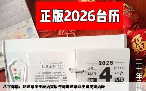 八字详解：乾造辛亥壬辰丙寅甲午与坤造辛酉庚寅戊寅丙辰