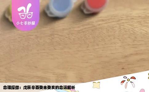 命理探微：戊辰辛酉癸未癸亥的命运解析