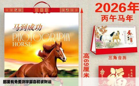 那里有免费测字算命和求财运