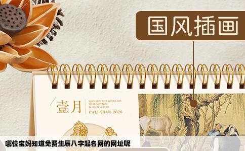 哪位宝妈知道免费生辰八字起名网的网址呢
