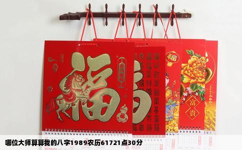 哪位大师算算我的八字1989农历61721点30分