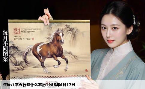 生辰八字五行缺什么农历1985年6月17日
