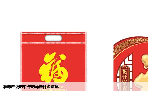 算命所说的中午的马是什么意思