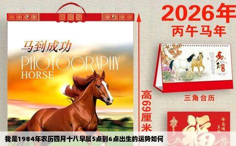 我是1984年农历四月十八早晨5点到6点出生的运势如何