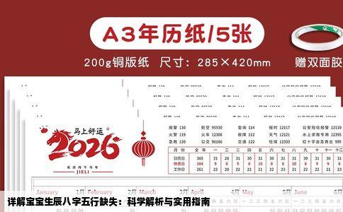 详解宝宝生辰八字五行缺失：科学解析与实用指南